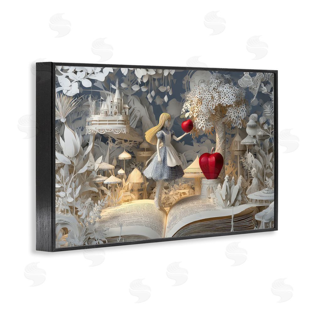The Wands Want Fairytale Scene Papercraft Black Framed Giclee Wall Art Print