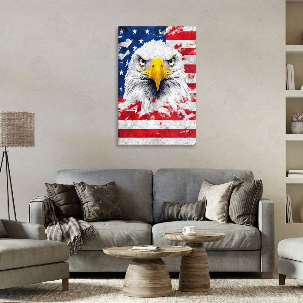 The Wands Want Patriotic Bald Eagle Flag
