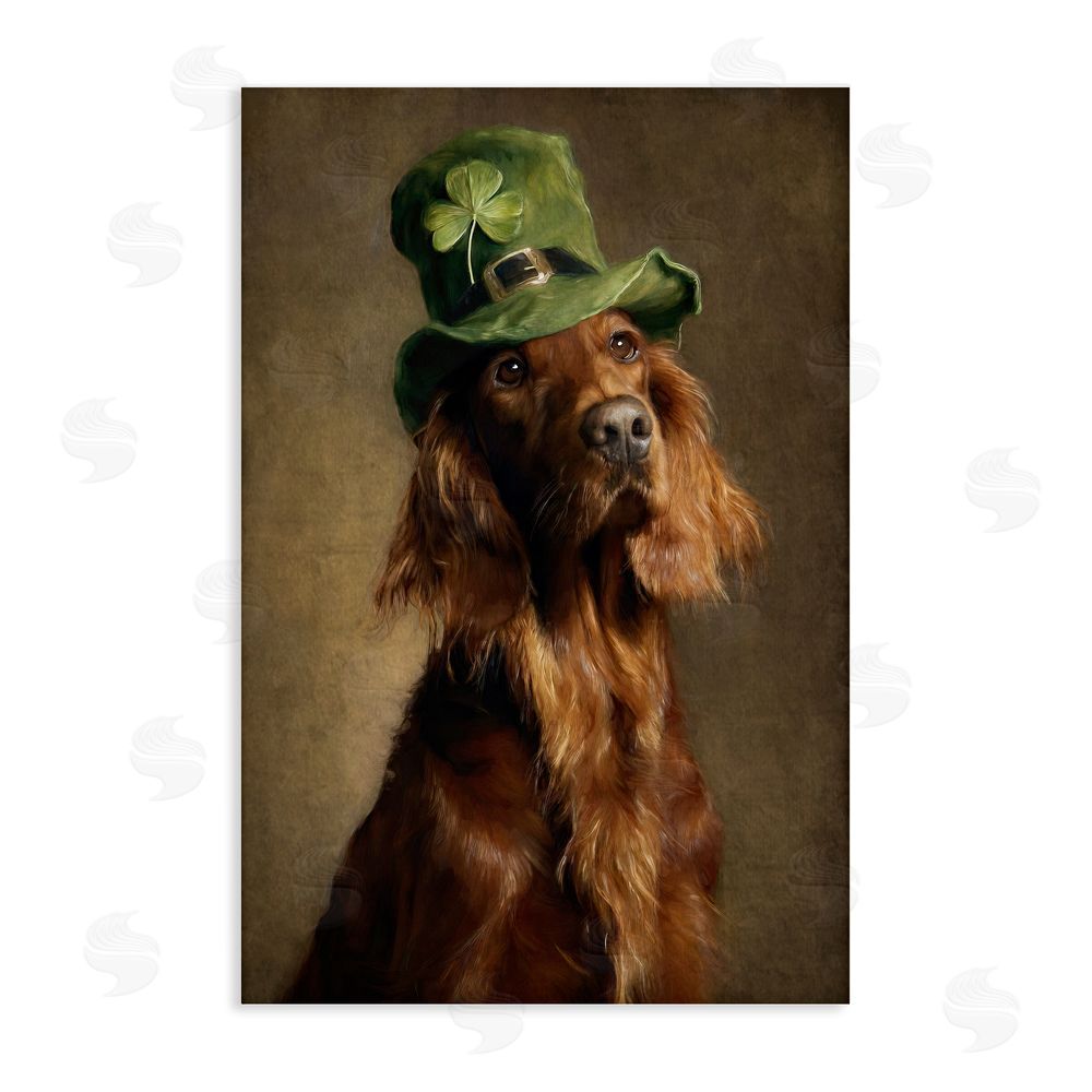 Tina LeCour The Irish Setter Portrait Stretched Canvas Wall Art Print