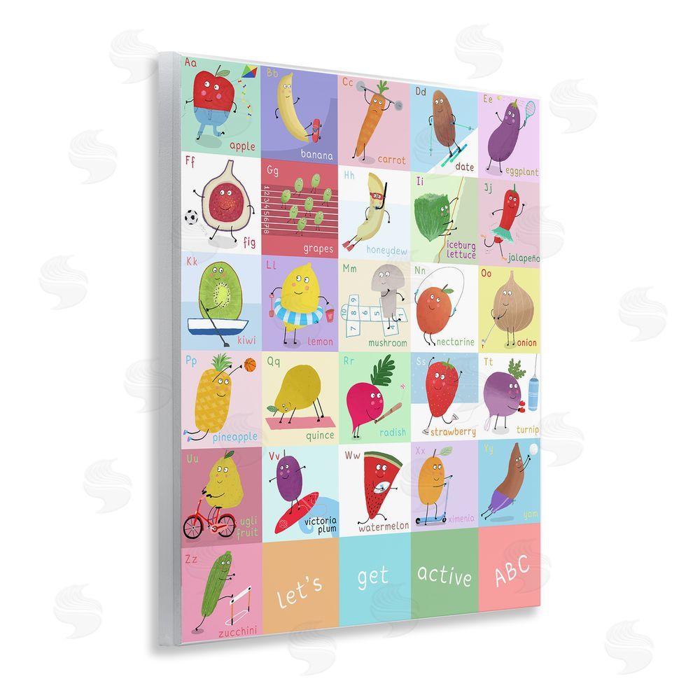 Carla Daly Let's Get Active ABC's Wooden Wall Plaque Art Print