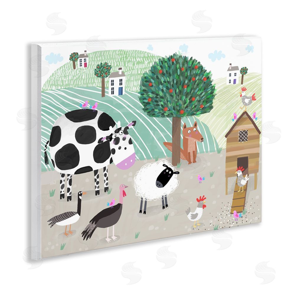 Carla Daly Down At The Farm Wooden Wall Plaque Art Print