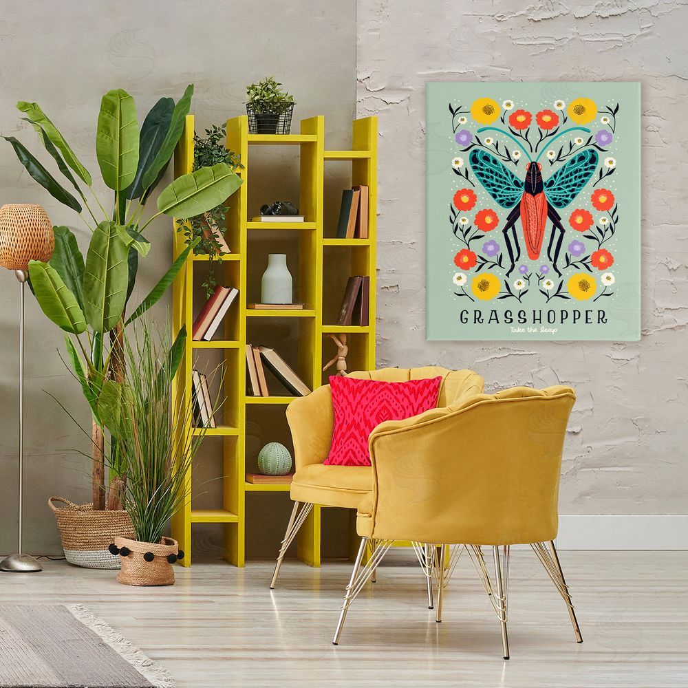 Indira Prieto | IndySign Symmetrical Grasshopper with Blooms