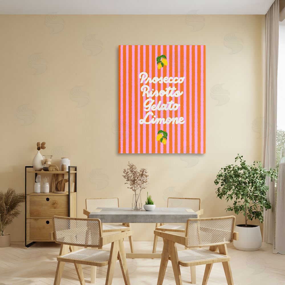 Indira Prieto | IndySign Italian Enjoyment over Stripes