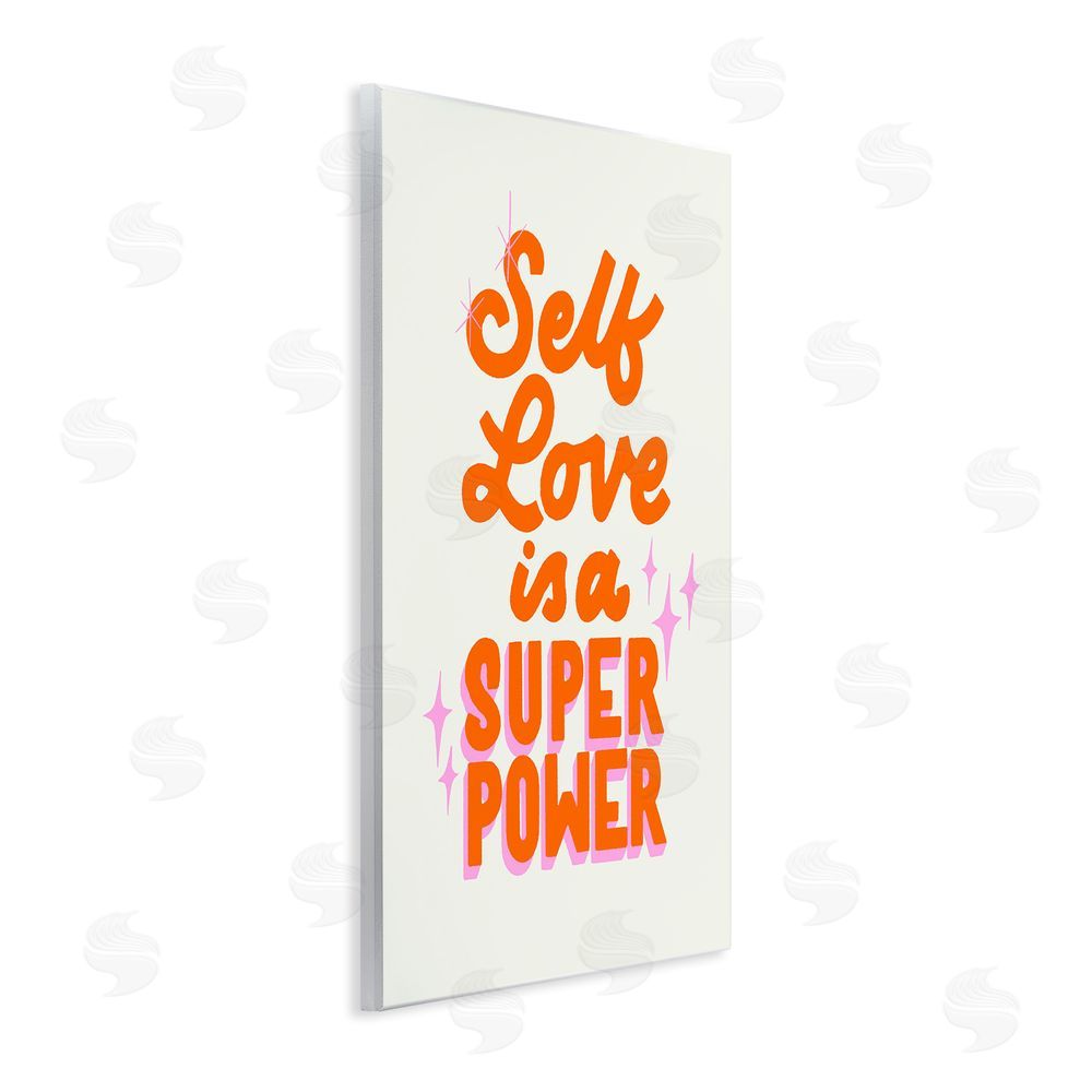 Indira Prieto | IndySign Self Love Is Superpower Wooden Wall Plaque Art Print