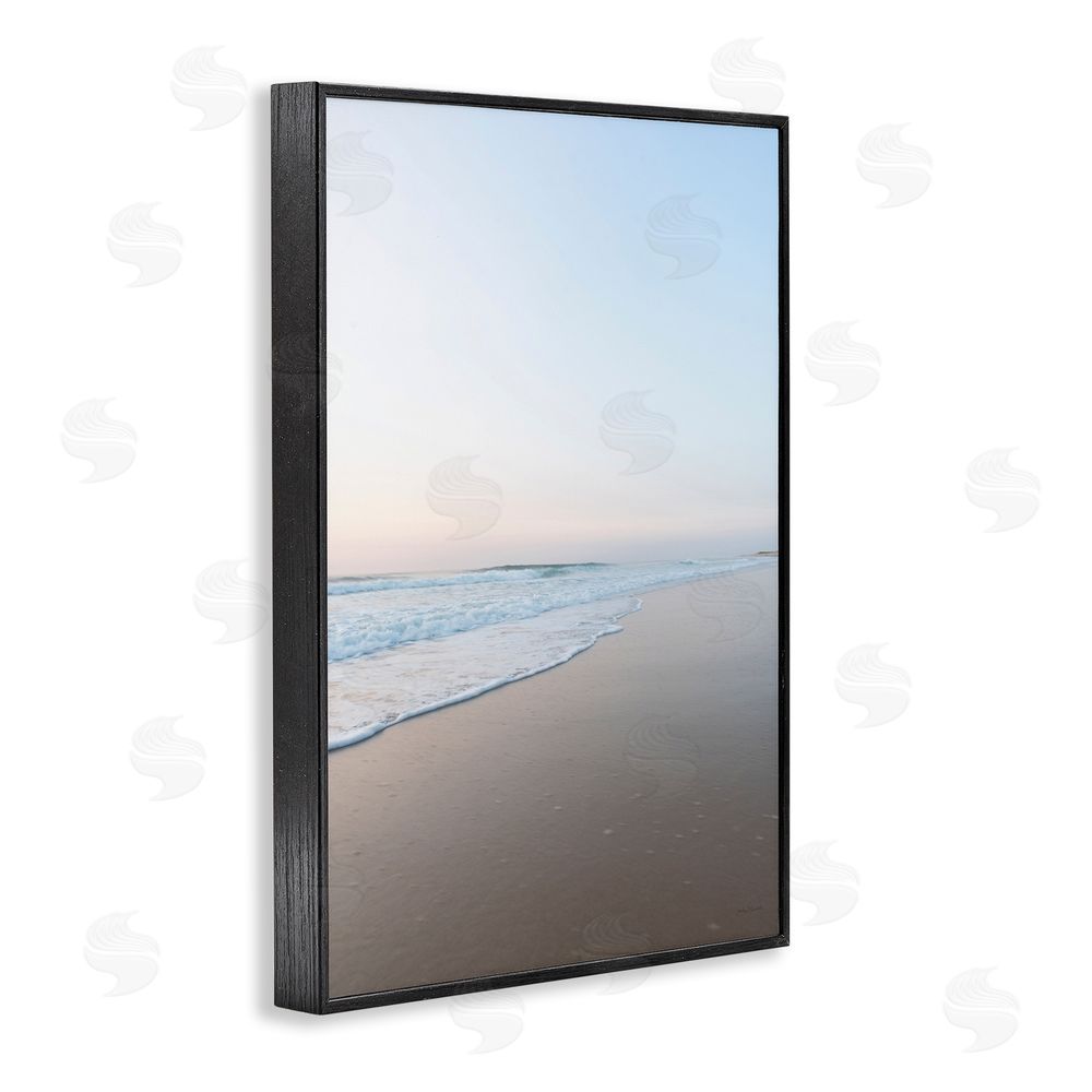 Jocelyn Elizabeth Beach Summer Dusk View Black Framed Giclee Wall Art Print