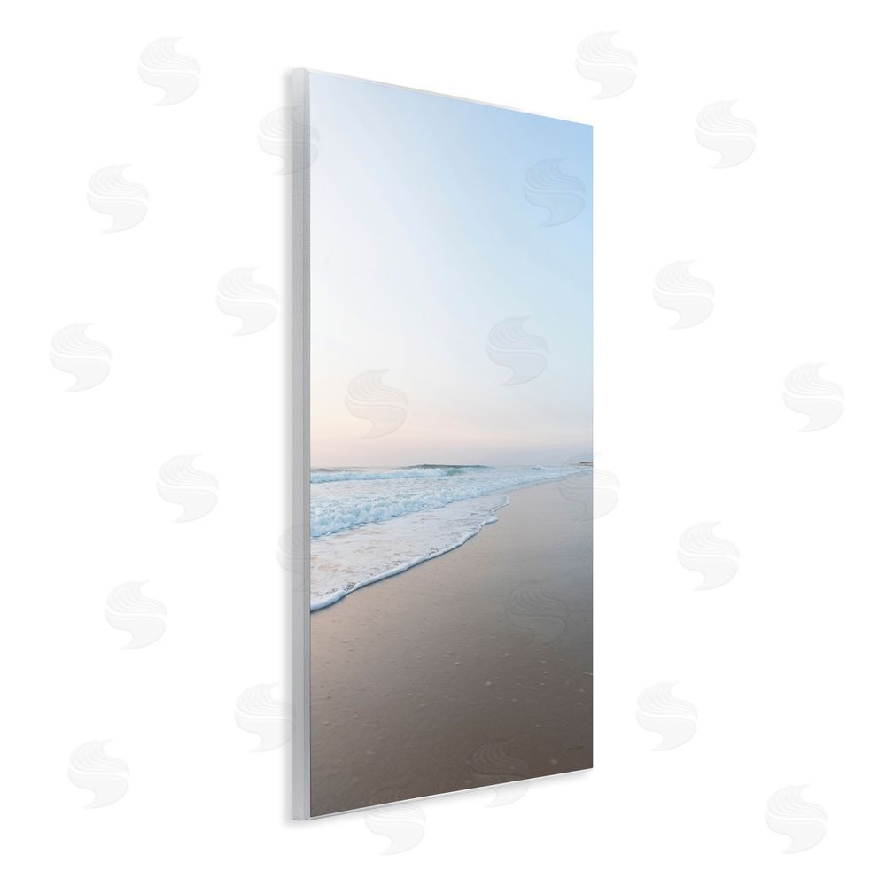 Jocelyn Elizabeth Beach Summer Dusk View Wooden Wall Plaque Art Print