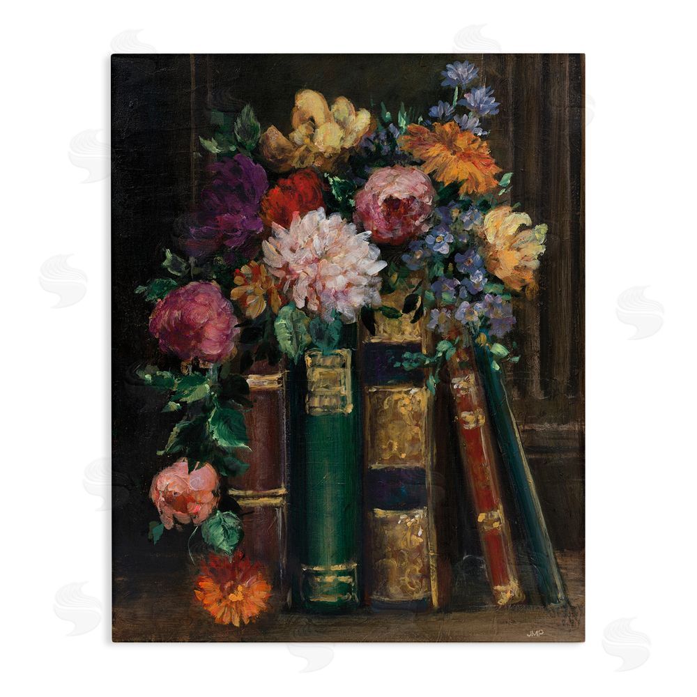 Julia Purinton Books of Beauty Stretched Canvas Wall Art Print