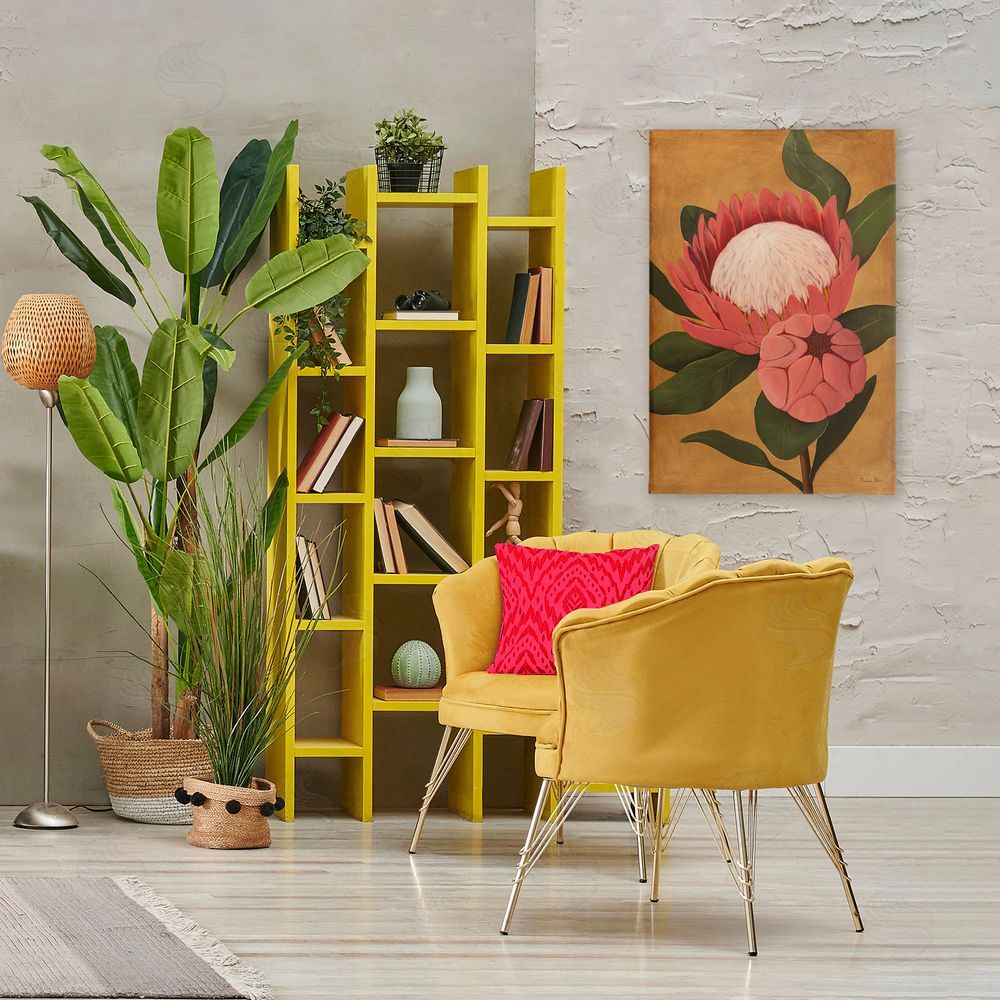 Mackenzie Nelson Bloomed Protea on Gold