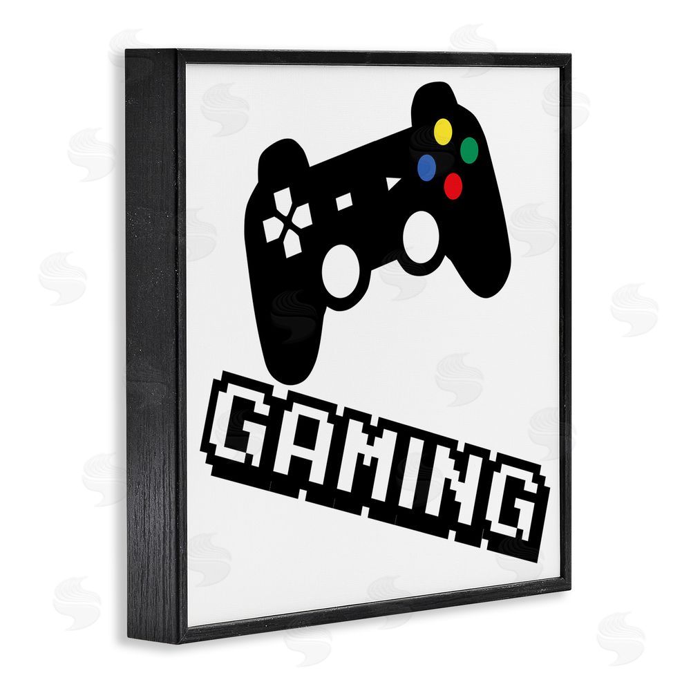 Marcus Prime Playful Pixel Gaming Black Framed Giclee Wall Art Print