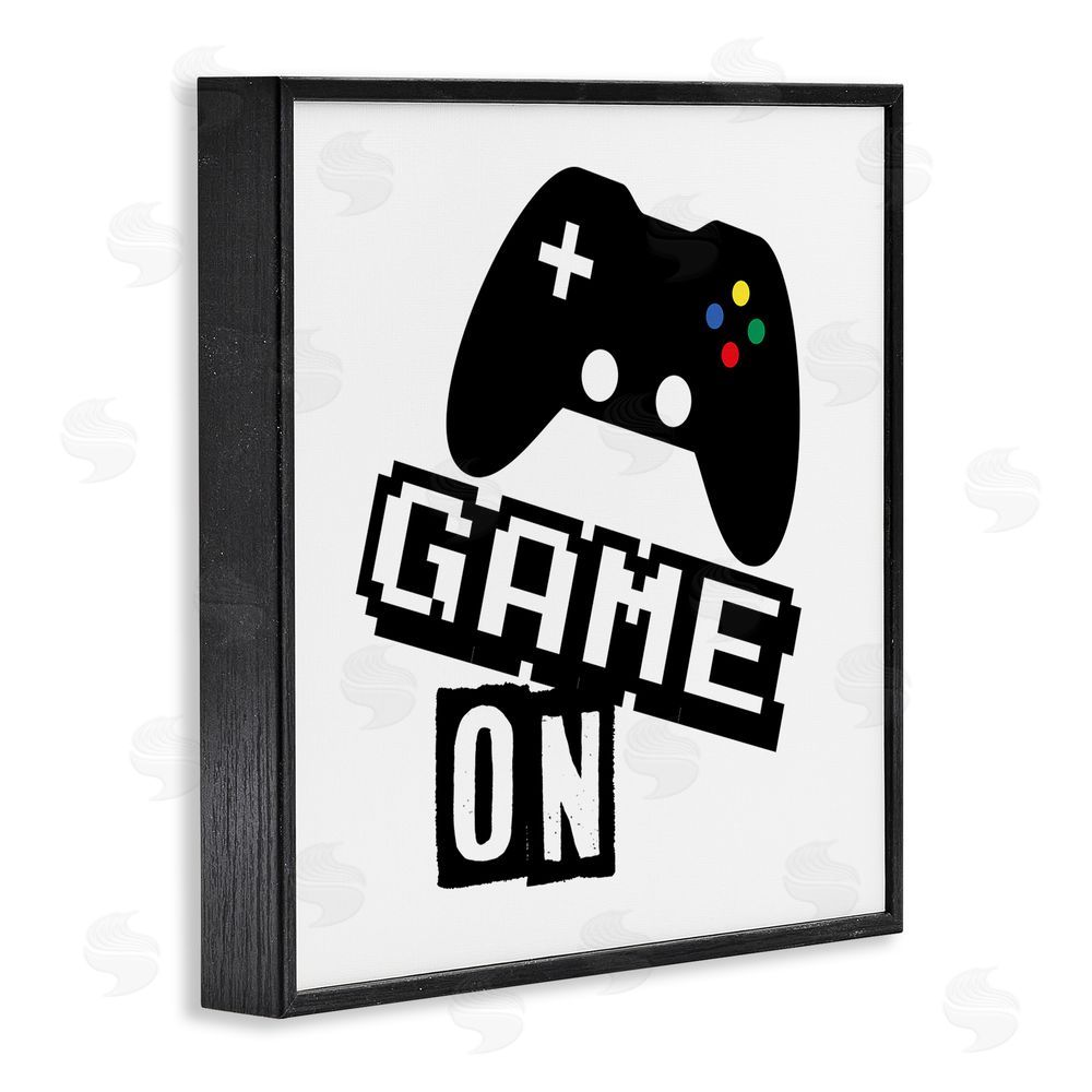 Marcus Prime Playful Game On Black Framed Giclee Wall Art Print