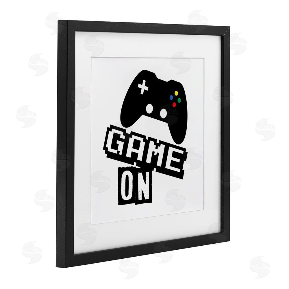 Marcus Prime Playful Game On Black Framed Print Under Glass Wall Art
