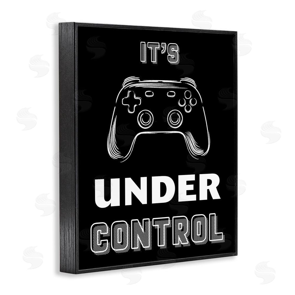 Marcus Prime Under Control Gamer Black Framed Giclee Wall Art Print