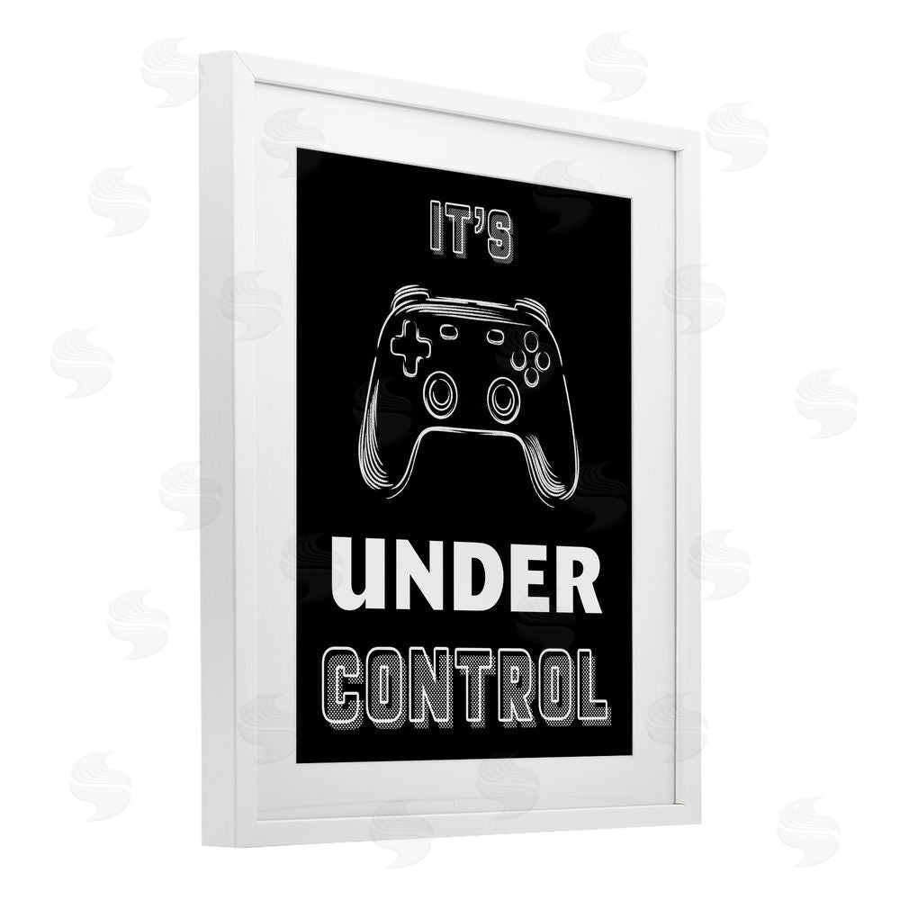 Marcus Prime Under Control Gamer White Framed Print Under Glass Wall Art