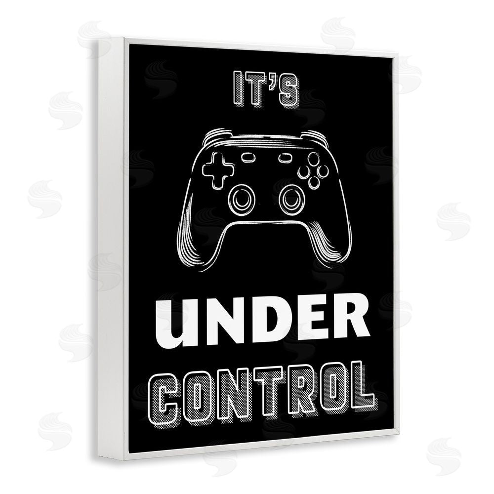 Marcus Prime Under Control Gamer White Framed Giclee Wall Art Print