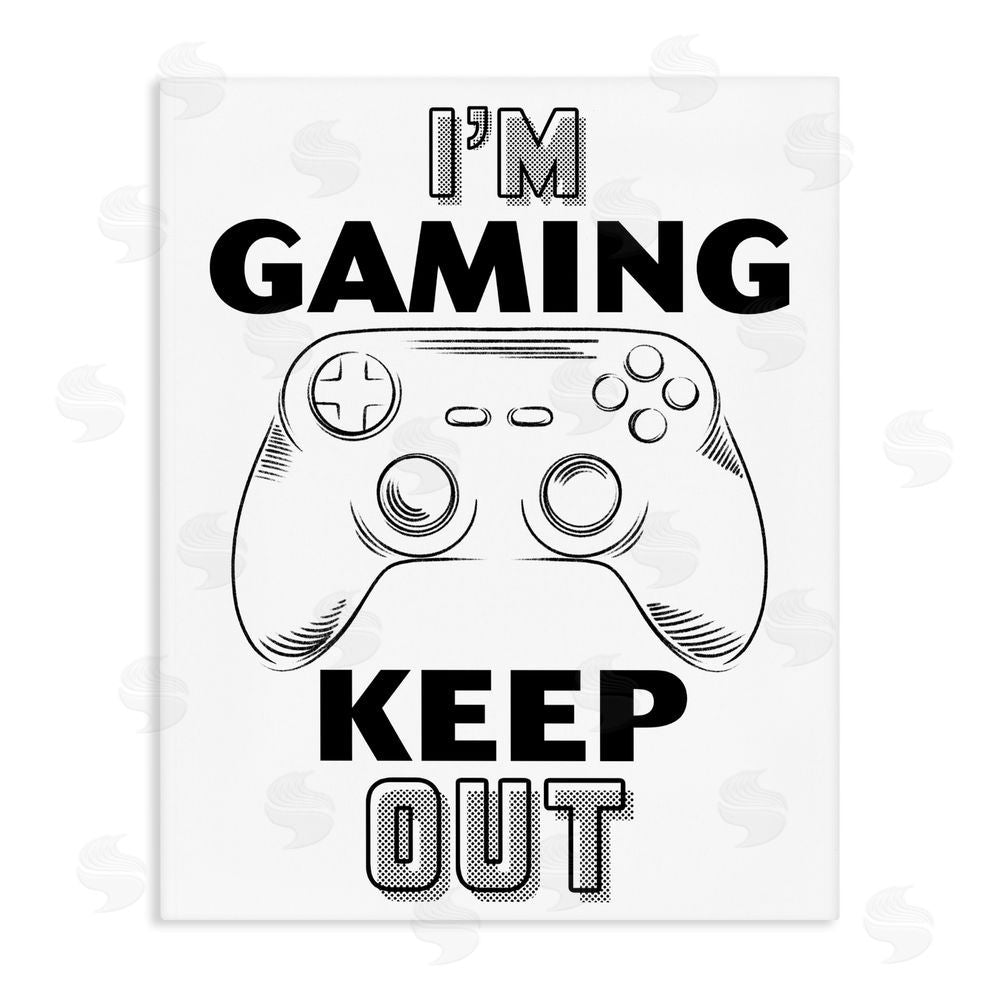 Marcus Prime Gaming Keep Out Stretched Canvas Wall Art