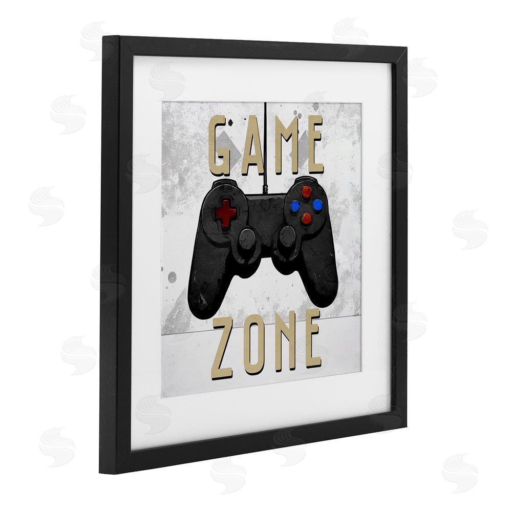 Kim Allen Game Zone Control Black Framed Print Under Glass Wall Art