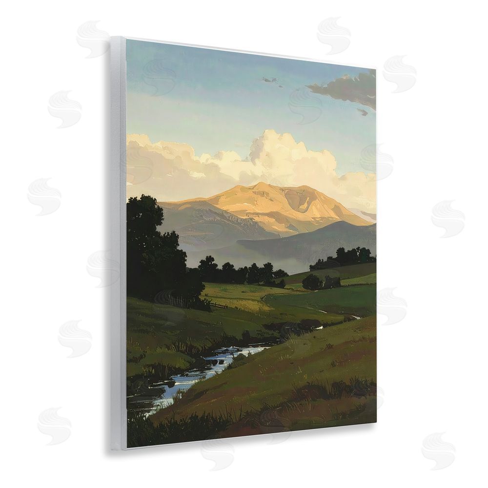 Alonza Saunders Across The Valley Nature Wooden Wall Plaque Art Print
