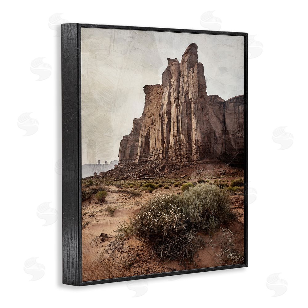Kim Allen Desolate Rock View Black Framed Giclee Wall Art Print