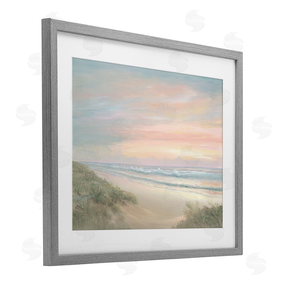 Georgia Janisse Calm Of The Morning Gray Framed Print Under Glass Wall Art