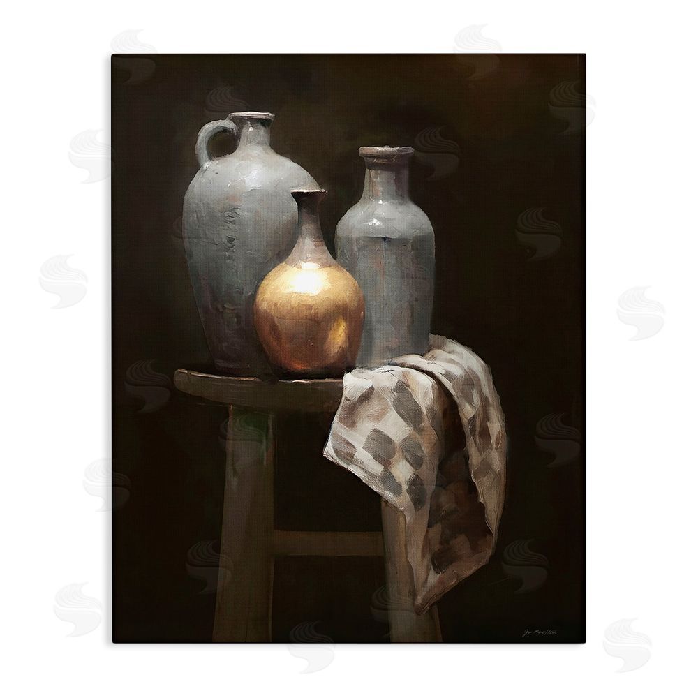 Jo Moulton Antiquity Still Life Vessels Stretched Canvas Wall Art Print