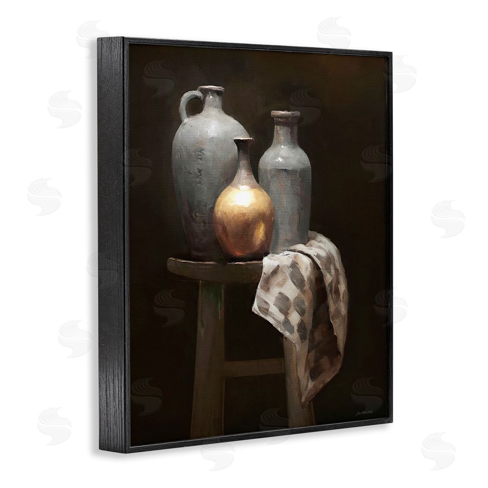 Jo Moulton Antiquity Still Life Vessels Black Framed Giclee Wall Art Print