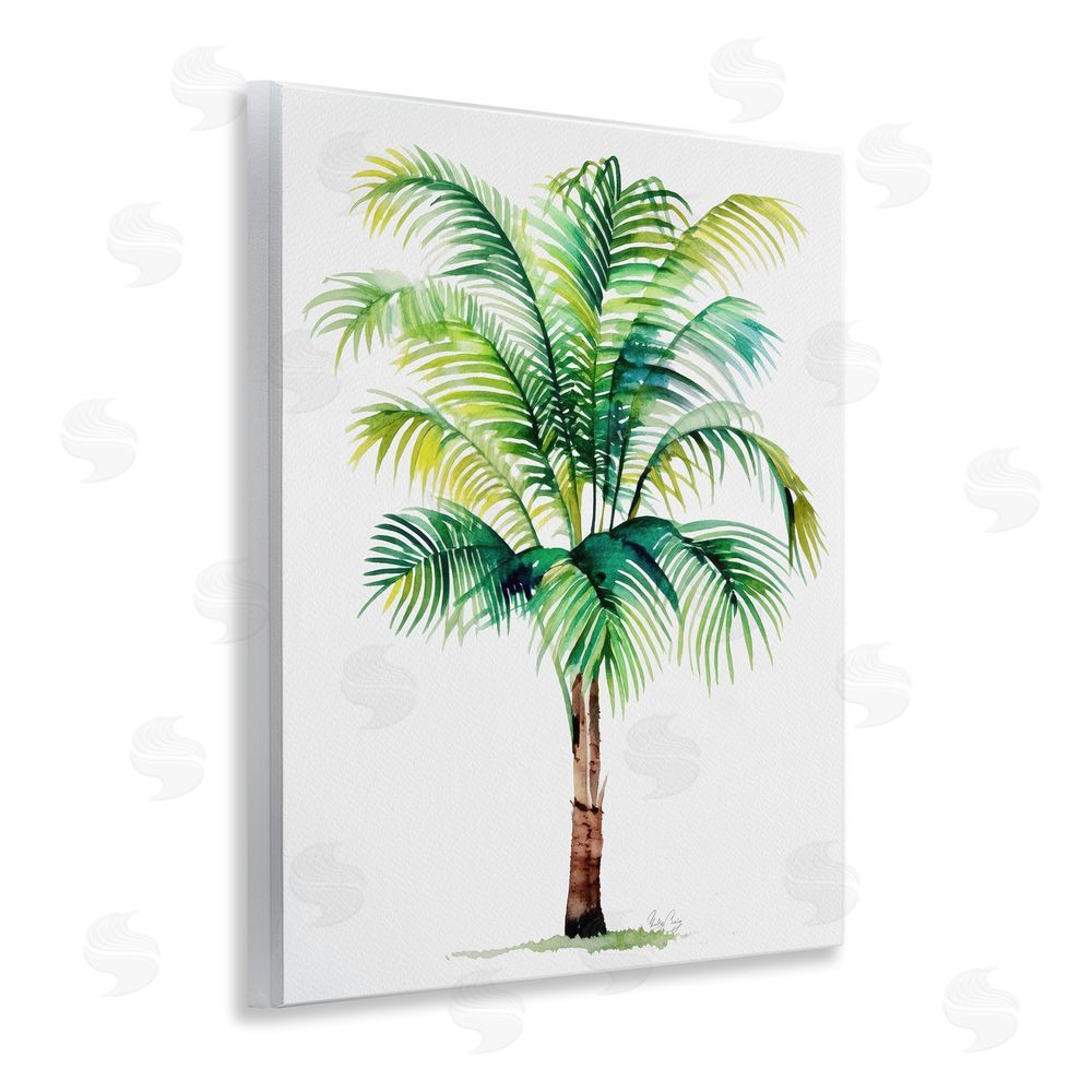 Shelly Craig Breezy Fronds Palm Wooden Wall Plaque Art Print