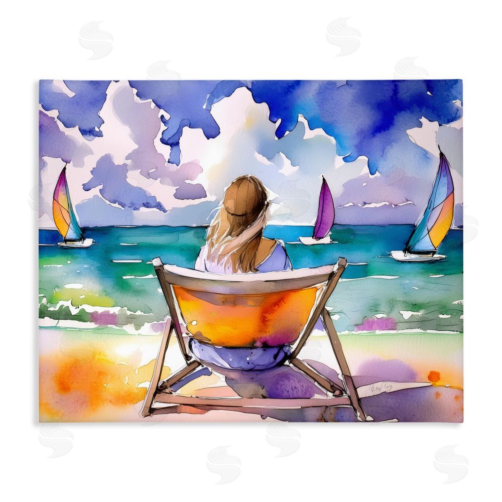 Shelly Craig Front Row to Paradise Stretched Canvas Wall Art Print