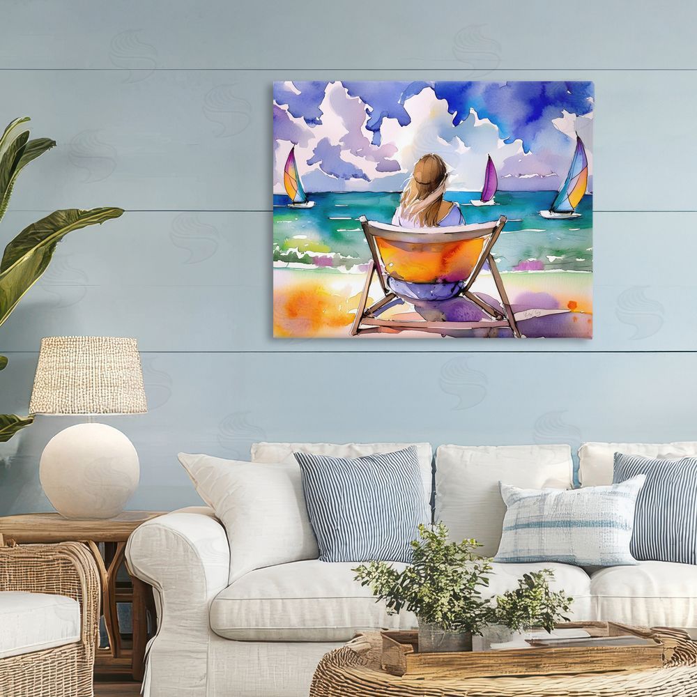 Shelly Craig Front Row to Paradise Stretched Canvas Wall Art in Room