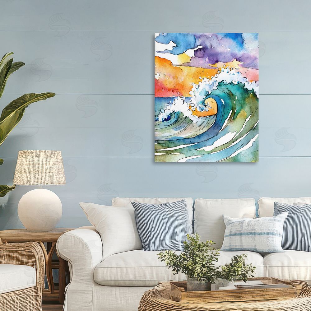 Shelly Craig Vibrant Sunrise Surf