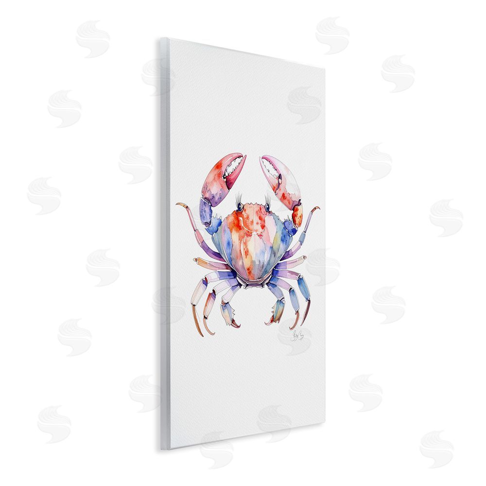 Shelly Craig Tide Dancer Crab Wooden Wall Plaque Art Print