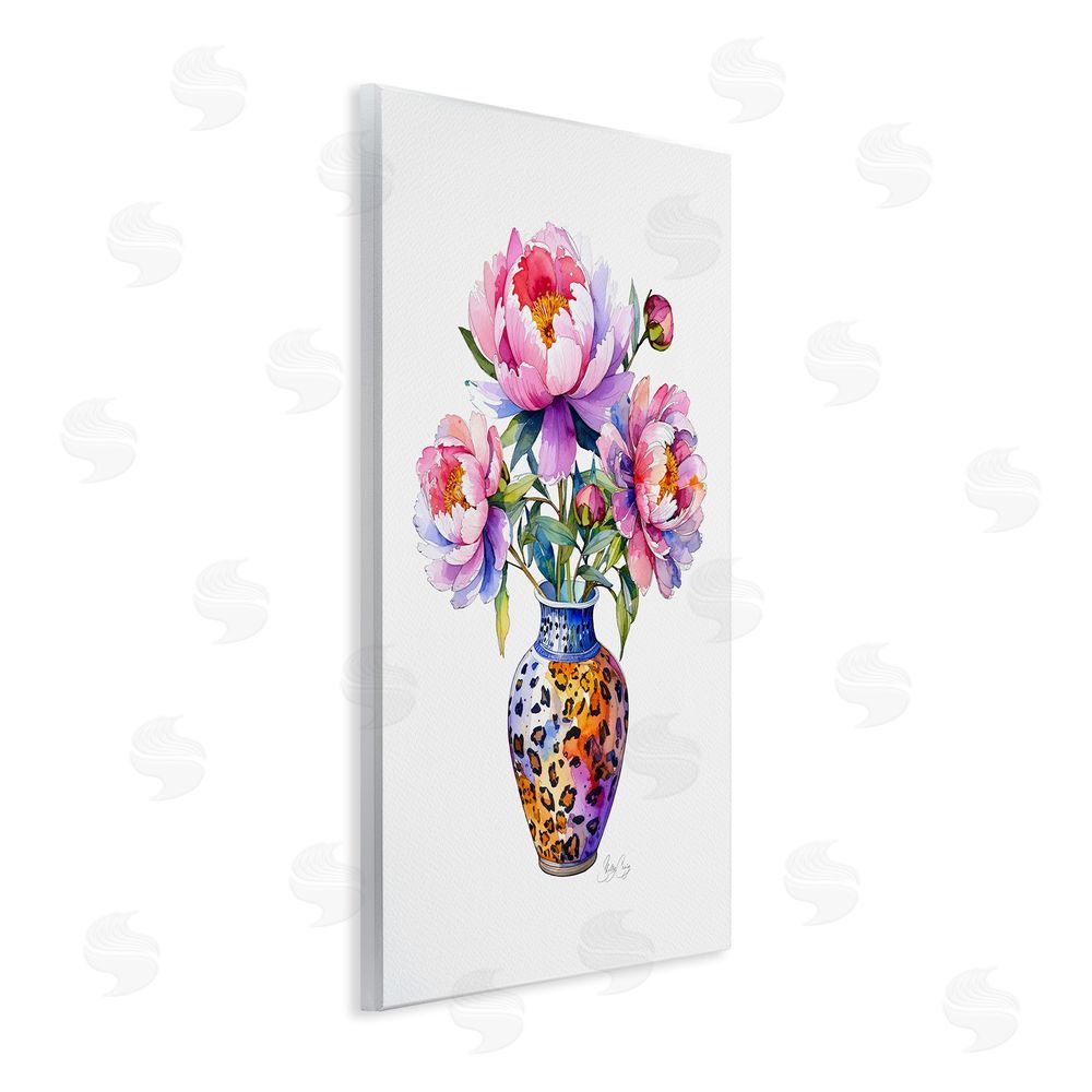 Shelly Craig Fierce Blooms Flower Vase Wooden Wall Plaque Art Print
