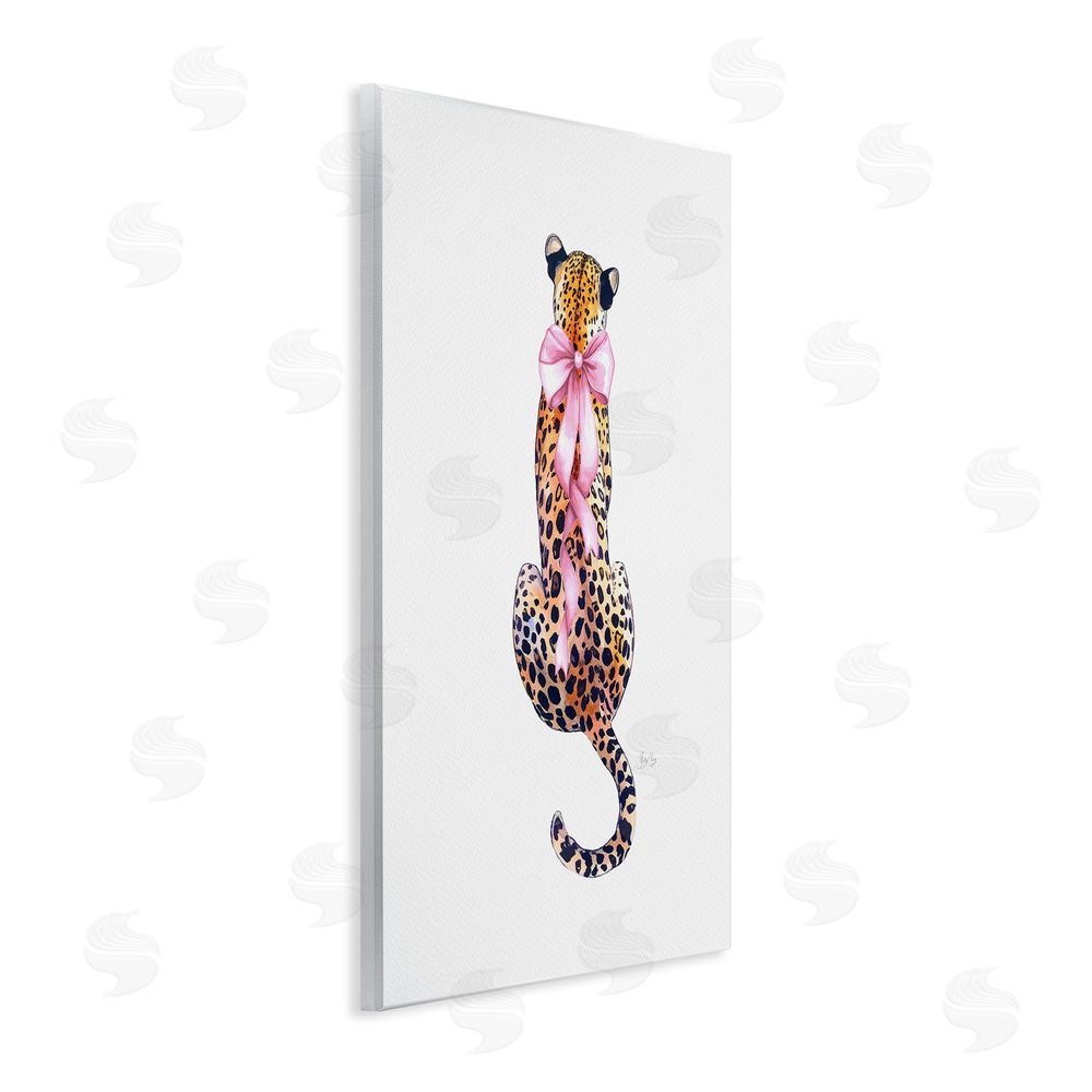 Shelly Craig Poised In Pink Cheetah Wooden Wall Plaque Art Print