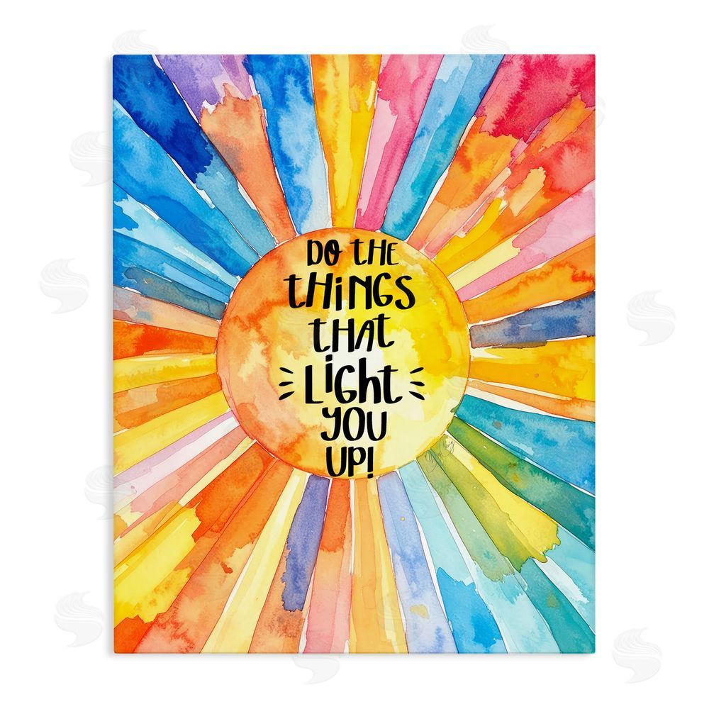 Shelly Craig Things That Light You Up Stretched Canvas Wall Art Print