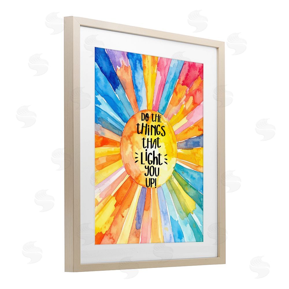 Shelly Craig Things That Light You Up Brown Framed Print Under Glass Wall Art