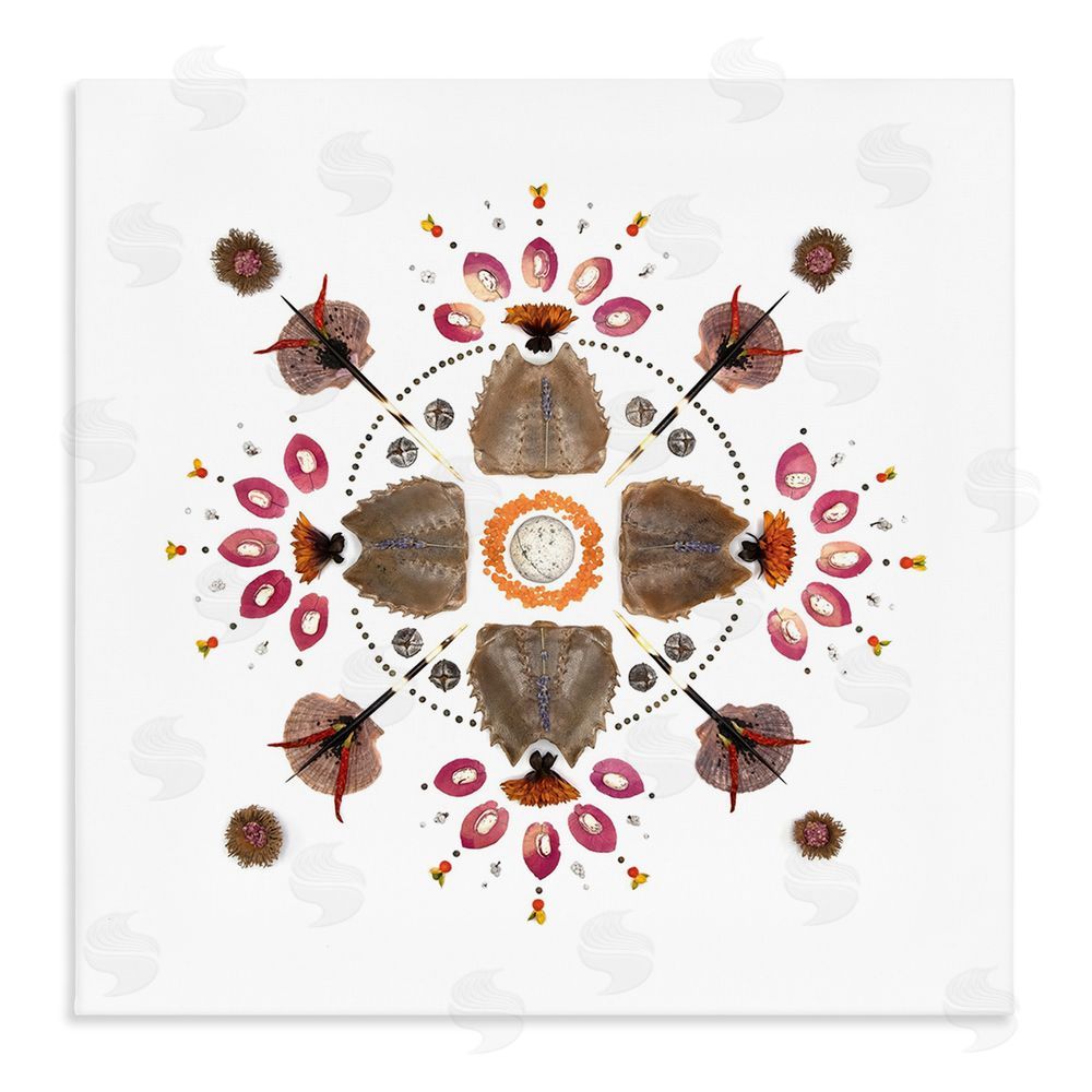 Beth Adoette Symmetrical Nautical Collection Stretched Canvas Wall Art Print