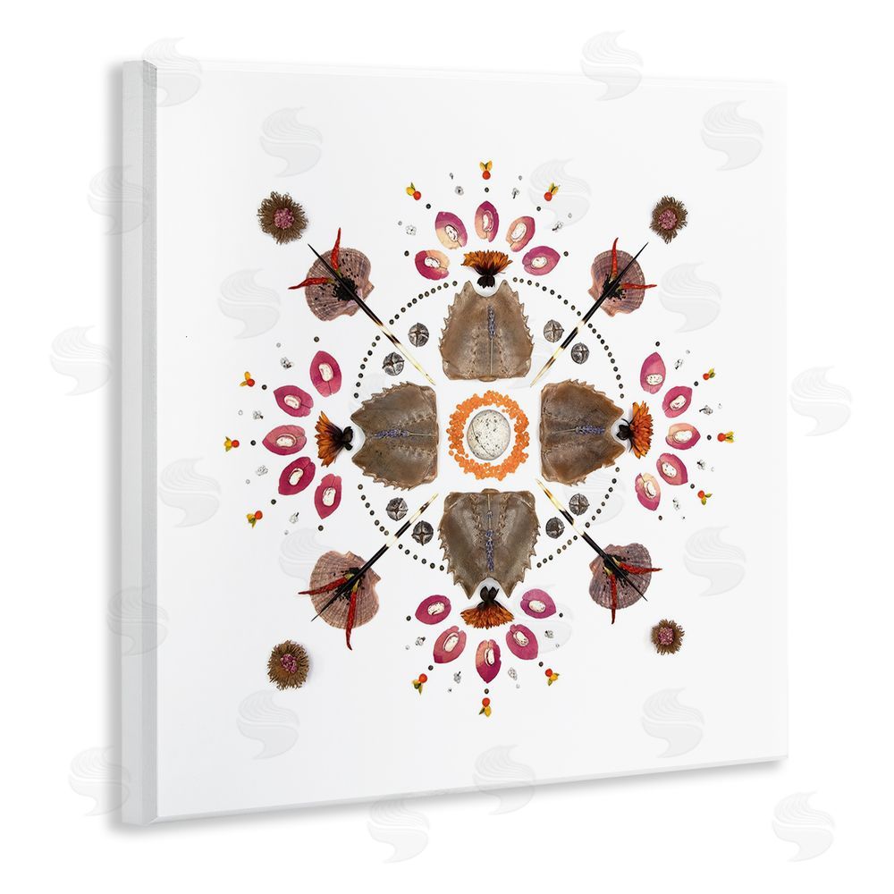 Beth Adoette Symmetrical Nautical Collection Wooden Wall Plaque Art Print