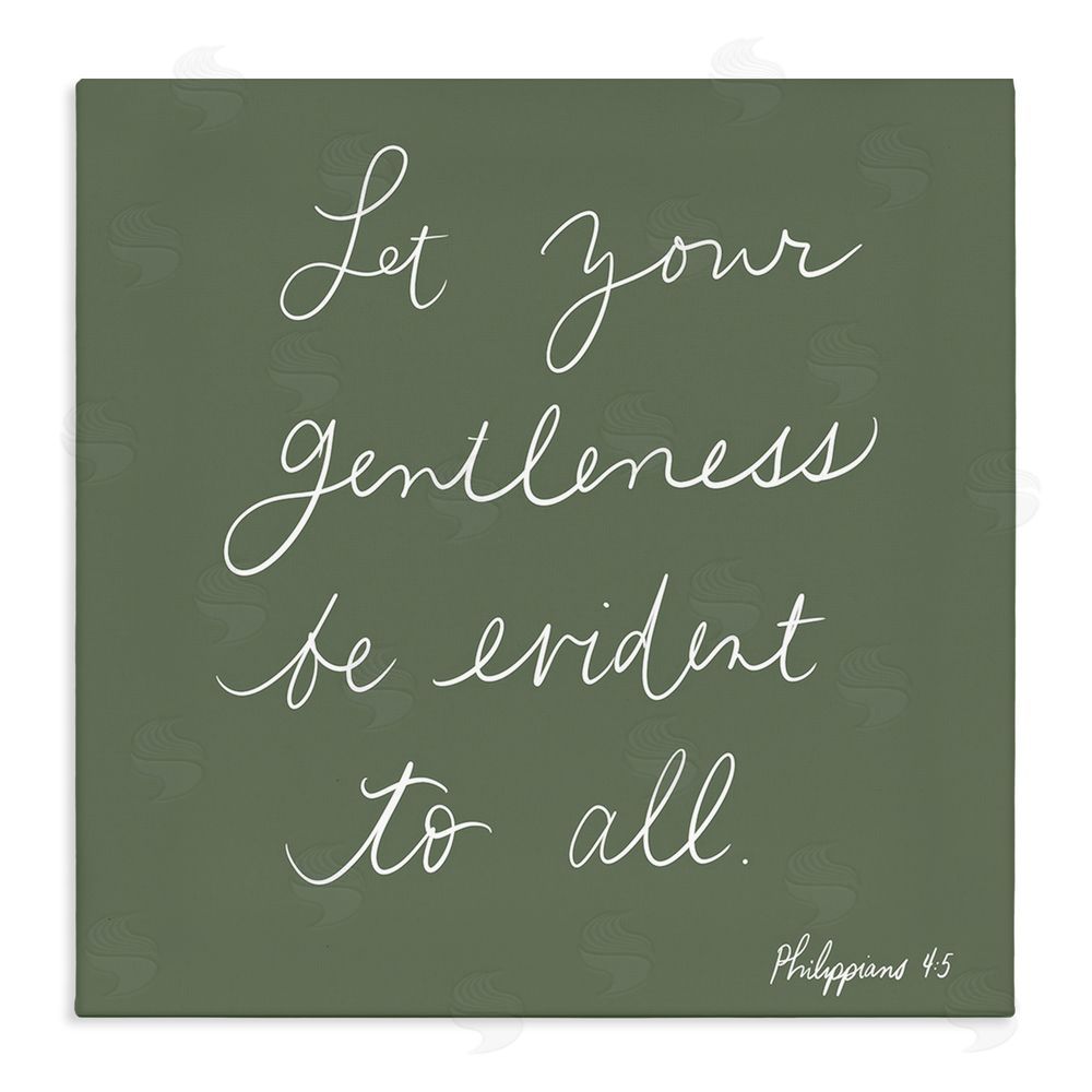 SUNDANCE GROUP, LLC Encouraging Gentleness Proverb Stretched Canvas Wall Art Print