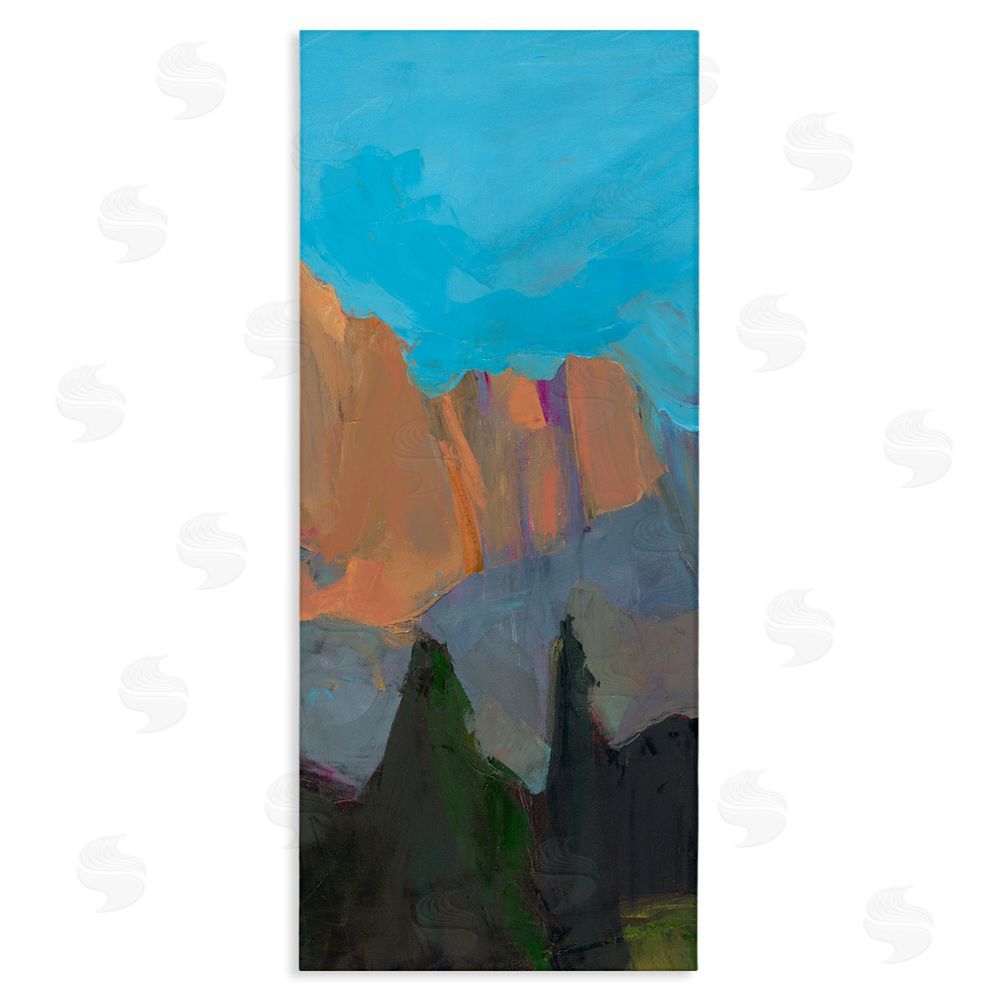 Julie Denise Mountain Horizon Expression Stretched Canvas Wall Art Print