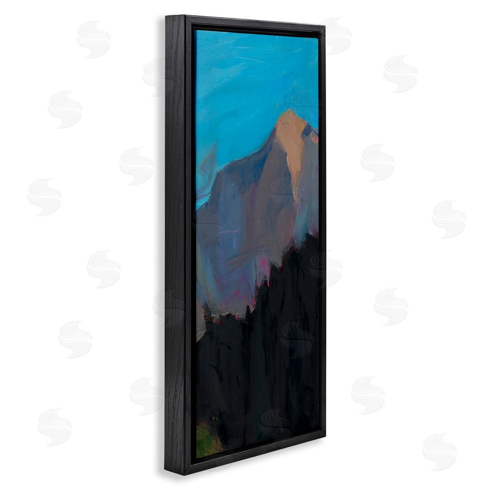 Julie Denise Serene Summit Expression Black Floating Frame Canvas Wall Art Print