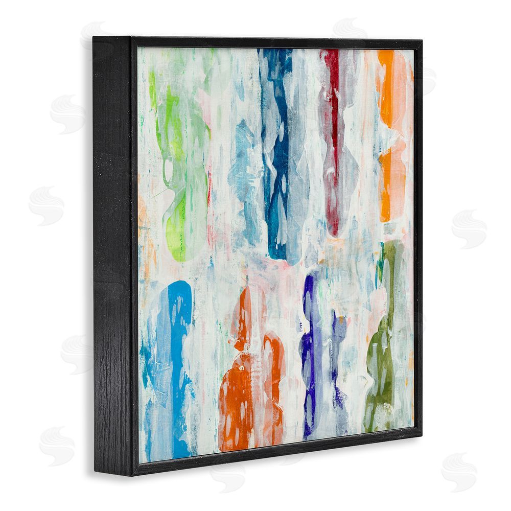 Jeff Iorillo Layered Color Fields Abstraction Black Framed Giclee Wall Art Print
