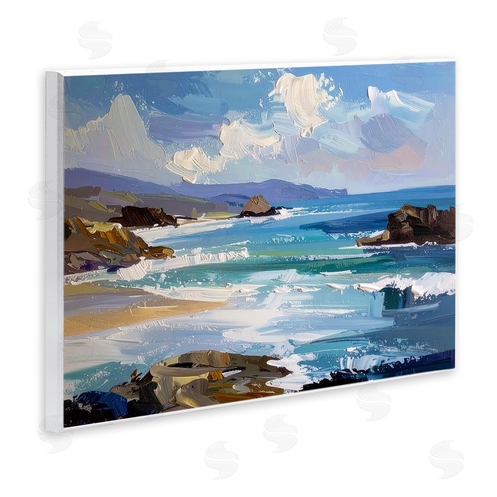 Alonza Saunders From Sky To Sea Wooden Wall Plaque Art Print
