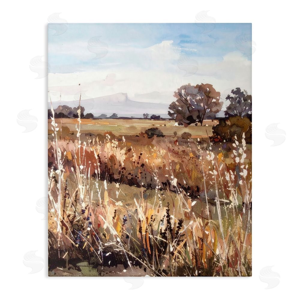Alonza Saunders Peaceful Meadow Expression Stretched Canvas Wall Art Print