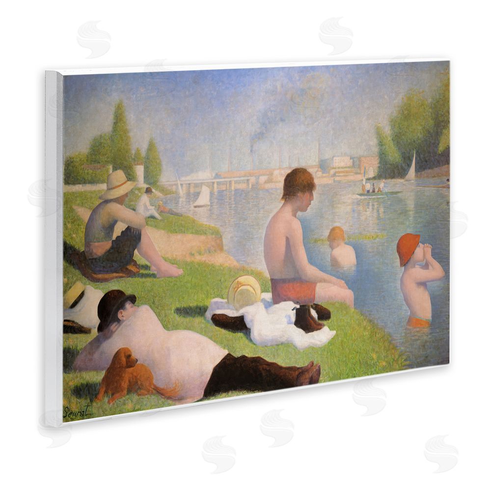 Georges Seurat Afternoon Bathers Georges Seurat Wooden Wall Plaque Art Print