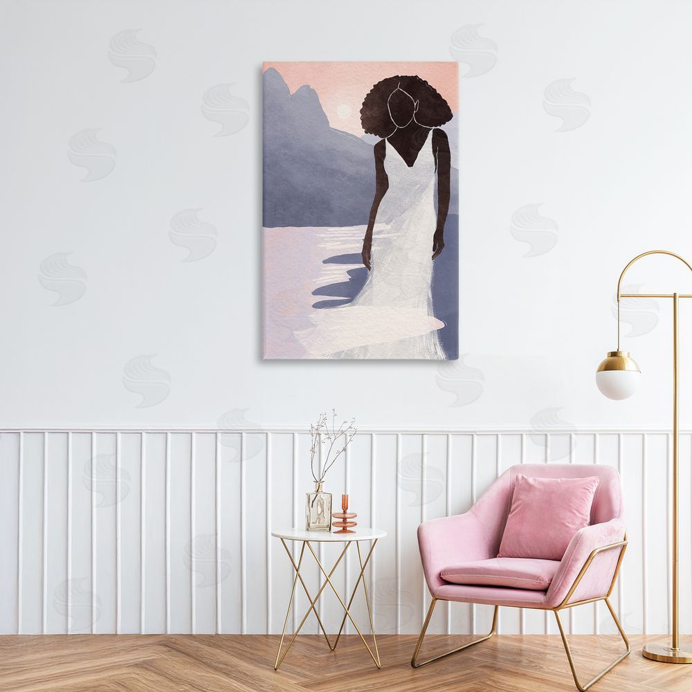 Yuyu Pont White Gown Silhouette at Sunset