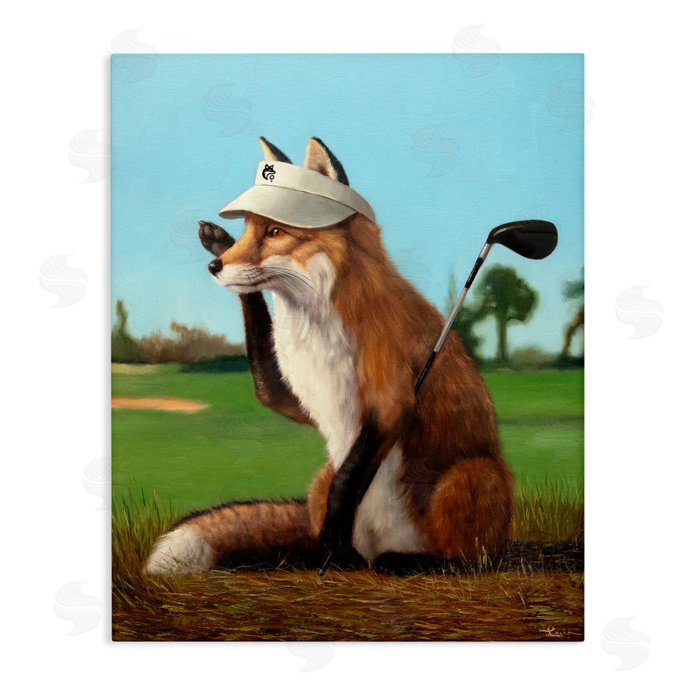 Lucia Heffernan Fox Drive Golfer Stretched Canvas Wall Art Print