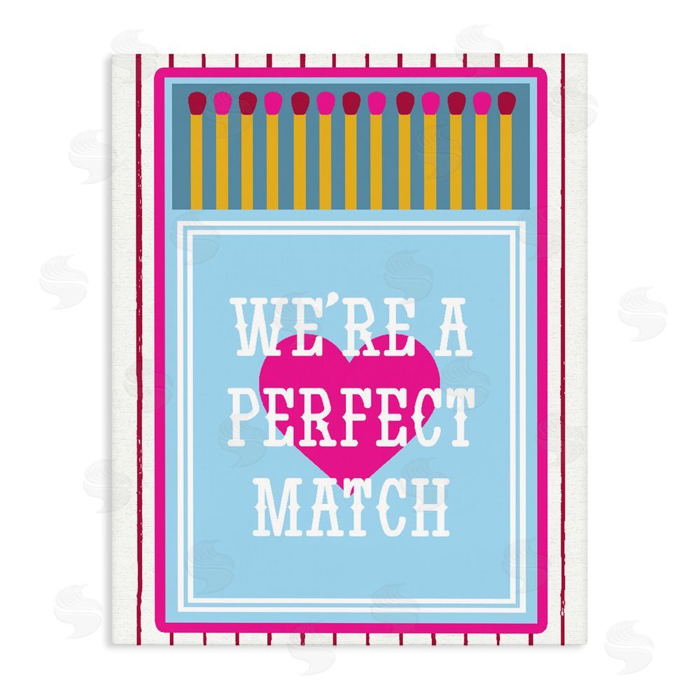 Lil' Rue We're A Perfect Match Stretched Canvas Wall Art Print
