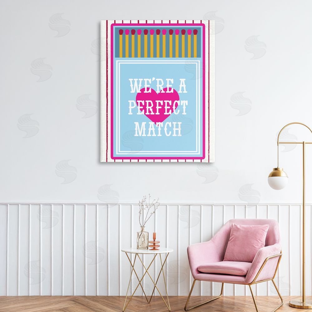 Lil' Rue We're A Perfect Match Stretched Canvas on Wall