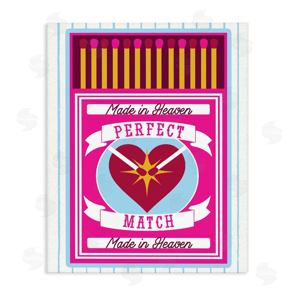 Daphne Polselli Perfect Match Made In Heaven Stretched Canvas Wall Art