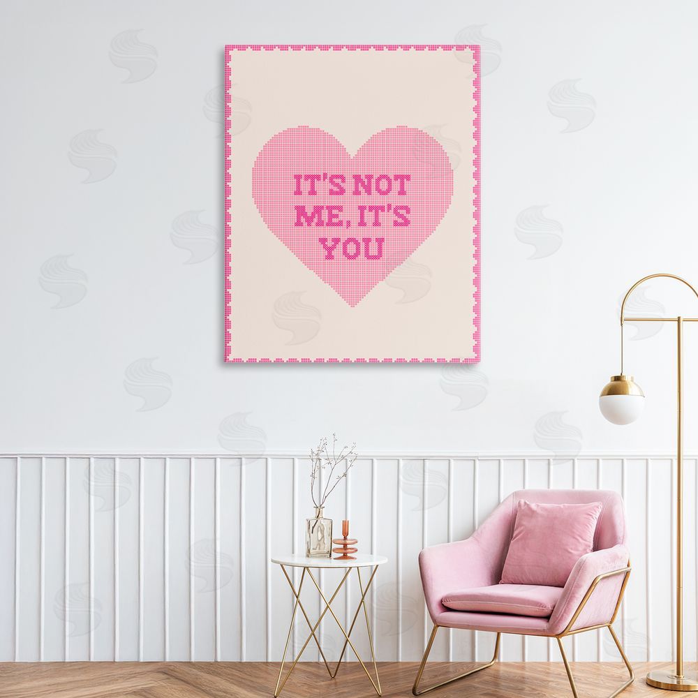 Daphne Polselli Not Me It's You on Heart Stretched Canvas Wall Art in Room