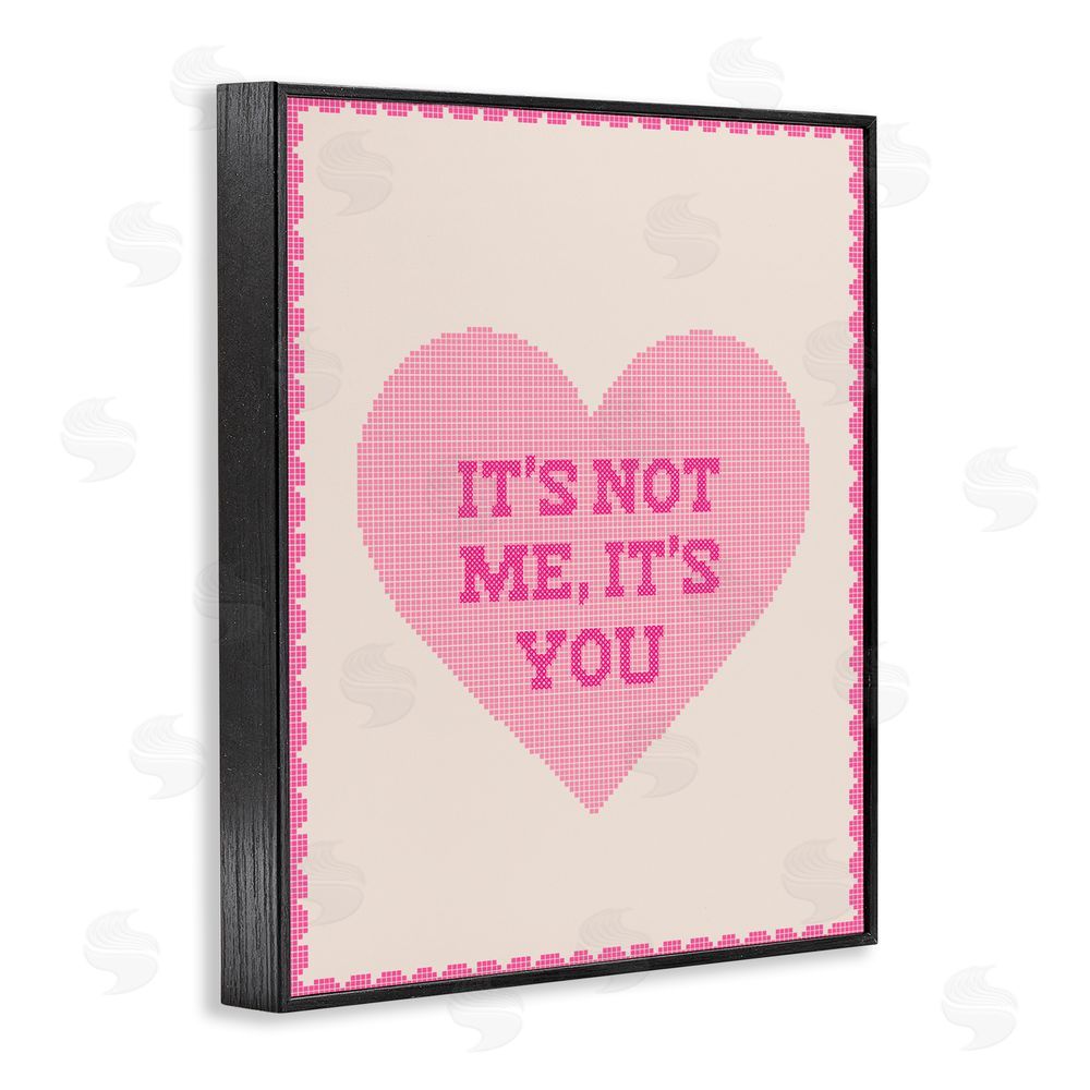 Daphne Polselli Not Me It's You on Heart Black Framed Giclee Wall Art